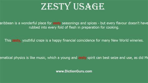 zesty definition.
